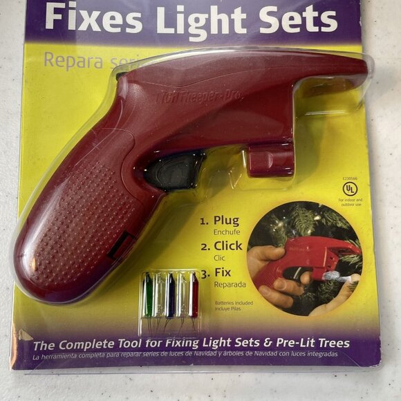 New Light Keeper Pro Gun Comp Repair Tool Fixes Holiday Christmas Tree Light Set - Picture 3 of 6